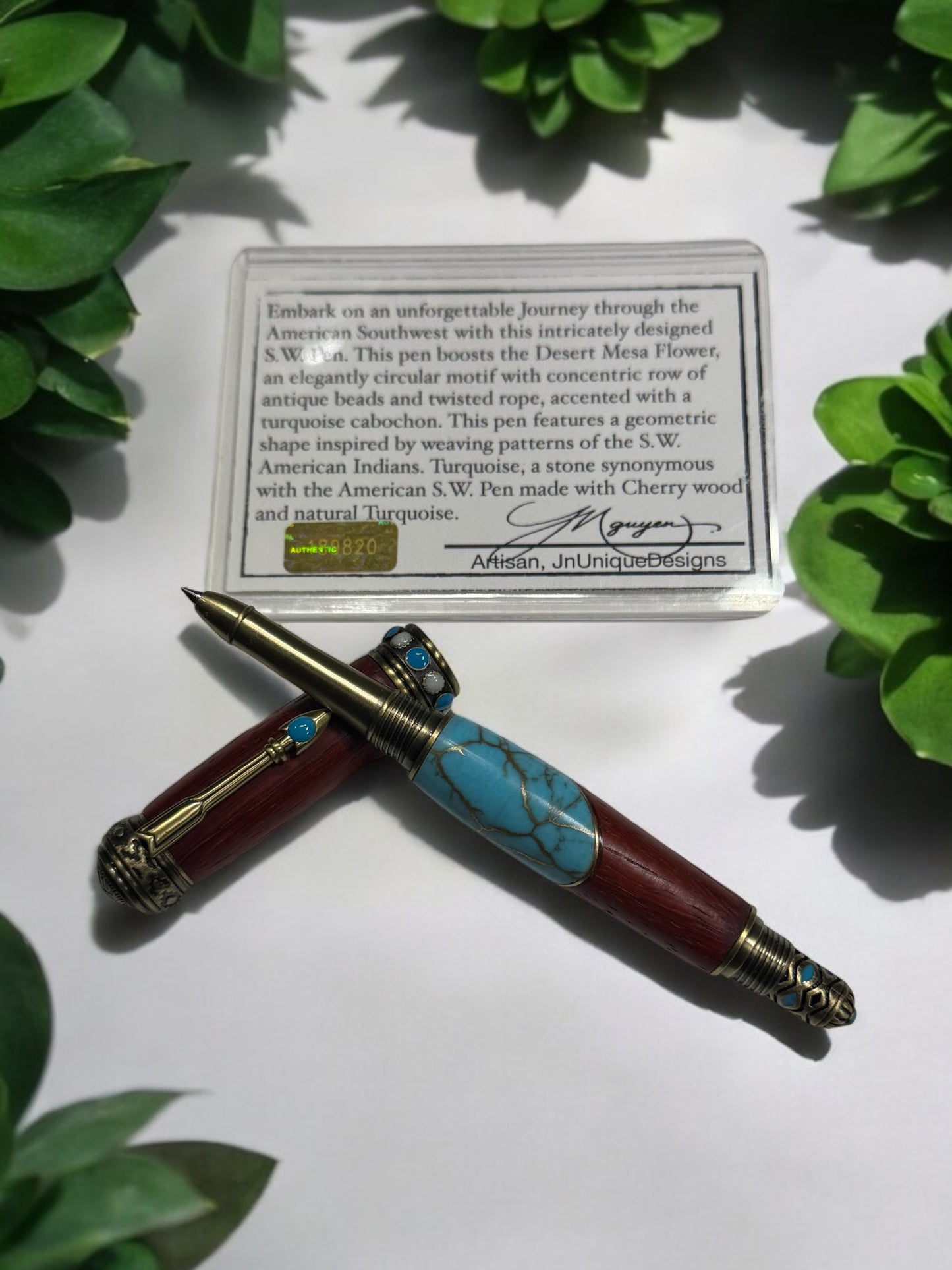 Cherry Turquoise executive pen
