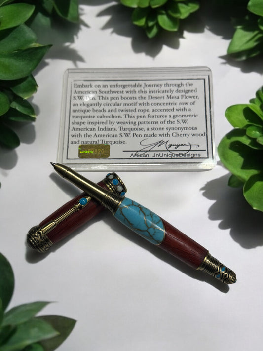 Cherry Turquoise executive pen
